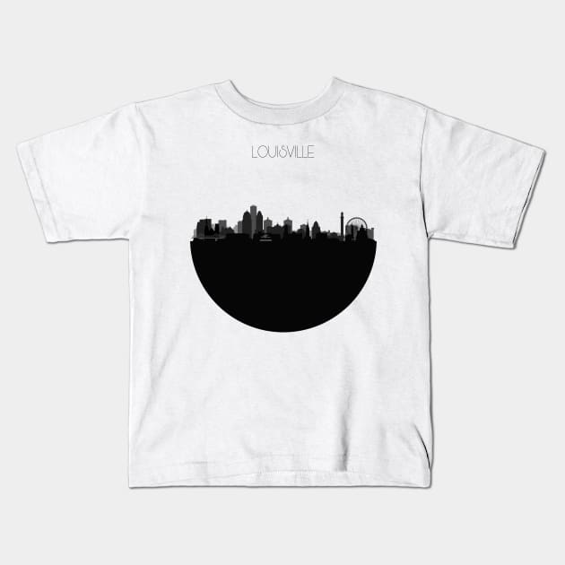 Louisville Skyline V2 Kids T-Shirt by inspirowl